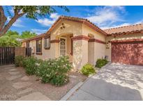 Charming single-story home with desert landscaping and a covered front porch at 6359 S Forest Ave, Gilbert, AZ 85298