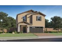 Charming two-story home featuring a symmetrical design, desert landscaping and a two-car garage at 9526 W Catalina Dr, Phoenix, AZ 85037