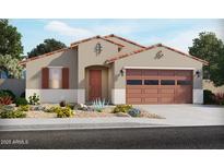 Charming single-story home boasts a desert-landscaped yard and a two-car garage at 37414 W San Sisto Ave, Maricopa, AZ 85138