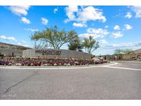Promontory at Foothills West community entrance with beautiful landscaping and mountain views at 16226 S 35Th Dr, Phoenix, AZ 85045