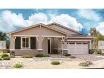 Charming single-story home with a neutral color palette, well-manicured landscaping, and a two-car garage at 21854 E Bonanza Ct, Queen Creek, AZ 85142