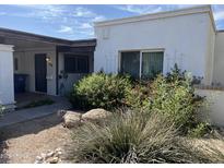 Charming home featuring low maintenance landscaping and red flowering shrubs in the front yard at 1718 E Gaylon Dr, Tempe, AZ 85282