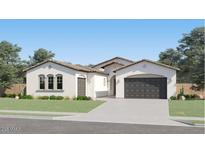 Charming single-story home featuring a two-car garage, landscaped yard, and neutral color palette at 2877 E Lucky Horseshoe Ln, San Tan Valley, AZ 85140