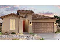 Charming single-Gathering home with a well-manicured yard, desert landscaping and a two-car garage at 24242 W Hilton Ave, Buckeye, AZ 85326