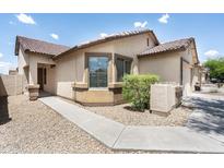 Charming single-story home with a tile roof, desert landscaping, and a welcoming front entrance at 2698 E Denim Trl, San Tan Valley, AZ 85143