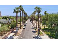 Scenic street view lined with mature palm trees and lush landscaping under a clear sky at 530 W Willetta St, Phoenix, AZ 85003