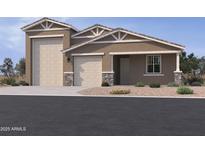Charming single-Gathering home with three-car garage and desert landscaping at 15730 W Brown St, Waddell, AZ 85355