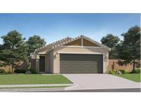 Charming single-story home with a two-car garage, desert landscaping, and a well-maintained lawn at 25052 N 174Th Ln, Surprise, AZ 85387