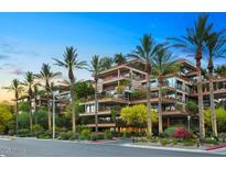 Contemporary condominium with private balconies and lush, mature landscaping at 7117 E Rancho Vista Dr # 3010, Scottsdale, AZ 85251
