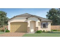 Charming single-story home featuring a two-car garage and desert landscaping at 15600 W Williams St, Goodyear, AZ 85338