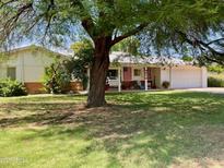 Charming single-story home with a well-manicured lawn and a covered porch, shaded by a large tree at 4814 N 35Th St, Phoenix, AZ 85018