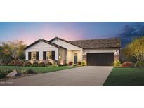 Charming single-story home with well-manicured lawn and modern architectural details at 3332 W Sunstone Dr, San Tan Valley, AZ 85144
