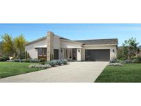 Inviting single-story home showcasing modern design, desert landscaping, neutral color palette, and a two-car garage at 3504 W Sunstone Dr, San Tan Valley, AZ 85144