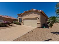 Charming single-story home featuring a two-car garage and desert landscaping at 11691 W Cactus Wren Ct, Surprise, AZ 85378