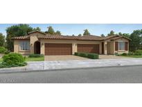 Charming single-story home featuring a tile roof, well-manicured lawn, and a two-car garage, creating an inviting curb appeal at 24962 N 174Th Ave, Surprise, AZ 85387