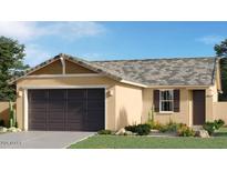Charming single-story home with a two-car garage and well-maintained landscaping at 12438 E Verbina Ln, Florence, AZ 85132