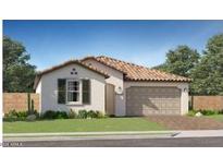 Charming single-story home featuring a tile roof, green lawn, and inviting curb appeal at 20913 S 231St Way, Queen Creek, AZ 85142