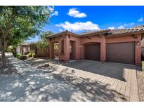 Charming single-story home with a private two-car garage and beautiful desert landscaping at 3850 E Geronimo St, Gilbert, AZ 85295