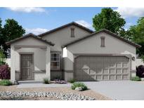 Charming single-story home featuring a two-car garage and neutral-toned stucco exterior at 15504 W Corte Del Sol Este --, Waddell, AZ 85355