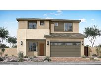 Contemporary two-story home featuring a neutral color palette and an attached two-car garage at 36007 N Bottling Dr, San Tan Valley, AZ 85140