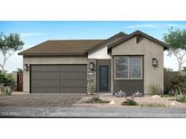 Charming single-story home features a two-car garage, neutral paint, and low-maintenance landscaping at 2179 E Mill Rd, San Tan Valley, AZ 85140