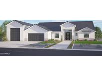 Charming single-story home featuring a three-car garage, modern design, and desert landscaping at 3782 E Weston Ln, San Tan Valley, AZ 85140