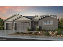 Charming single-story home featuring a three-car garage and neutral color palette at 18924 E Celtic Manor Dr, Queen Creek, AZ 85142
