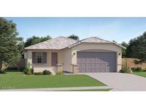 Charming single-story home with a well-manicured lawn and a neutral color palette at 16762 W Alameda Rd, Surprise, AZ 85387