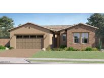 Charming single-story home with a well-maintained lawn and a two-car garage at 7848 W Tether Trl, Peoria, AZ 85383