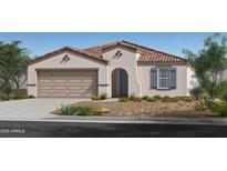 Charming single-story home featuring a tile roof, two car garage, and appealing desert landscaping at 24646 W Jessica Ln, Buckeye, AZ 85326