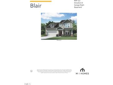 Two-story home with gray siding, white trim, and a gray roof at 2412 Englemann Dr # 112, Apex, NC 27502