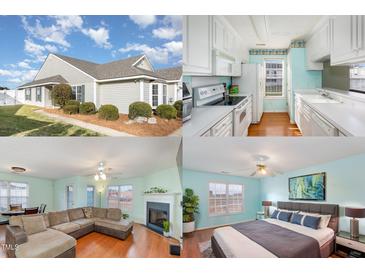 Ranch style home with landscaped lawn and walkway at 4738 Gardenia Cir, Rocky Mount, NC 27804