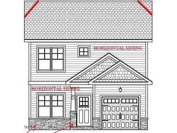 Charming two-story home with horizontal siding and a welcoming front entrance at 4198 Darroch Rd, Lillington, NC 27546