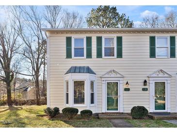 Two-story house with green shutters and a well-maintained lawn at 6910 Saxby Ct, Raleigh, NC 27613