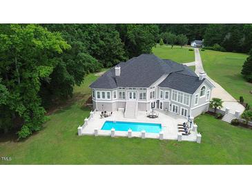 Luxury home with pool and private dock on waterfront property at 5891 Baker Ln, Rocky Mount, NC 27803