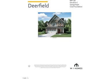 Charming two-story home with stone and shingle siding, garage, and covered front porch at 2496 Field Poppy Dr # 176, Apex, NC 27502