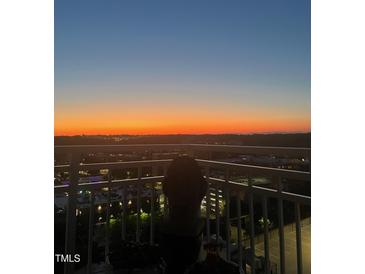 Enjoy breathtaking sunset views from the condo balcony of this urban condo at 400 W North St # 1420, Raleigh, NC 27603