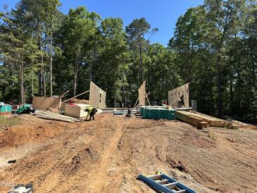 Image of construction site showing the early phases of framing a home at 188 Landon Ridge, Sanford, NC 27330