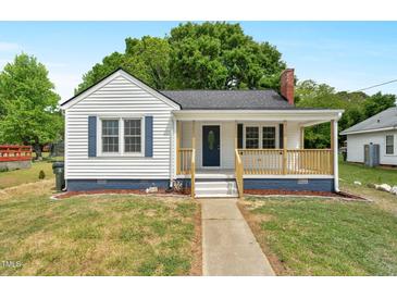 Charming, remodeled single story house with a covered porch and tasteful curb appeal at 1012 Rainey St, Burlington, NC 27217