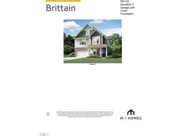 Charming two-story home with stone and siding, front porch, and attached two-car garage at 2397 Picual Way # 21, New Hill, NC 27562