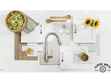 Bright selection of classic white cabinet door with a collection of modern kitchen materials at 537 Folk Song Way, Wendell, NC 27591