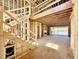 Interior framing of a home, showcasing staircase and open-concept design and light-filled space at 508 Northwood Dr, Raleigh, NC 27609