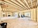 Interior framing of a large room with a fireplace, large windows and an open floor plan at 508 Northwood Dr, Raleigh, NC 27609