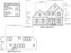 Two-story house front and rear elevation with architectural details at 7331 Shawan Rd, Wendell, NC 27591