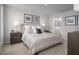 Comfortable main bedroom with neutral tones, soft bedding, and ensuite bathroom at 356 N Coral Bells Way Way, Four Oaks, NC 27524