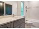 Stylish bathroom features modern vanity, sleek fixtures, and bright natural light at 1527 Havenmont Ct, Raleigh, NC 27608