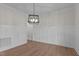 Spacious dining area with hardwood floors and white walls at 143 Hook Dr # 23, Fuquay Varina, NC 27526