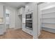 Kitchen features a walk-in pantry, double oven and microwave at 143 Hook Dr # 23, Fuquay Varina, NC 27526