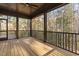 Relaxing screened porch with wood decking and wooded views at 143 Hook Dr # 23, Fuquay Varina, NC 27526