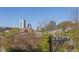 Scenic city view featuring modern skyline with natural foliage in the foreground under a blue sky at 600 N Roxboro St # 24, Durham, NC 27701
